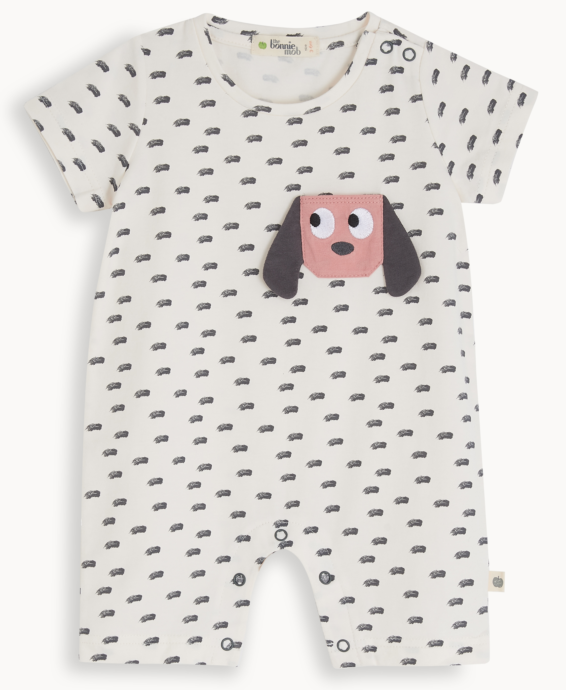                                                                                                                                                   Applique playsuit 